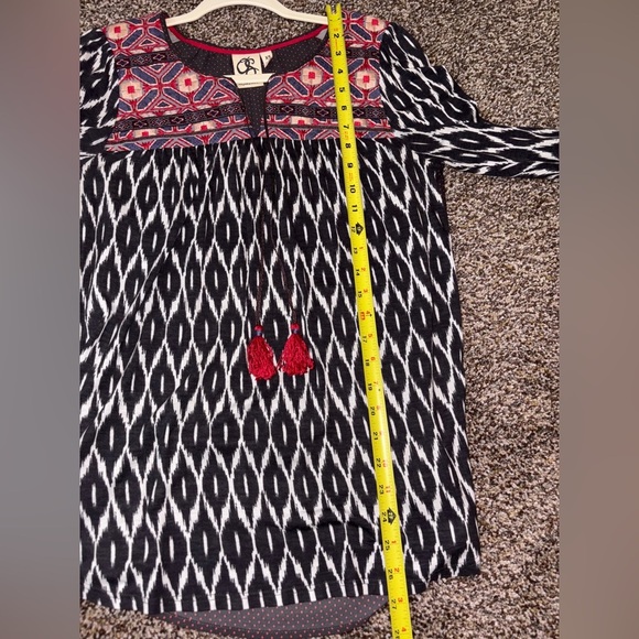 ANTHROPOLOGIE OS • XS 3/4 SLEEVE BOHO TOP • EXCELLENT CONDITION - Picture 12 of 13